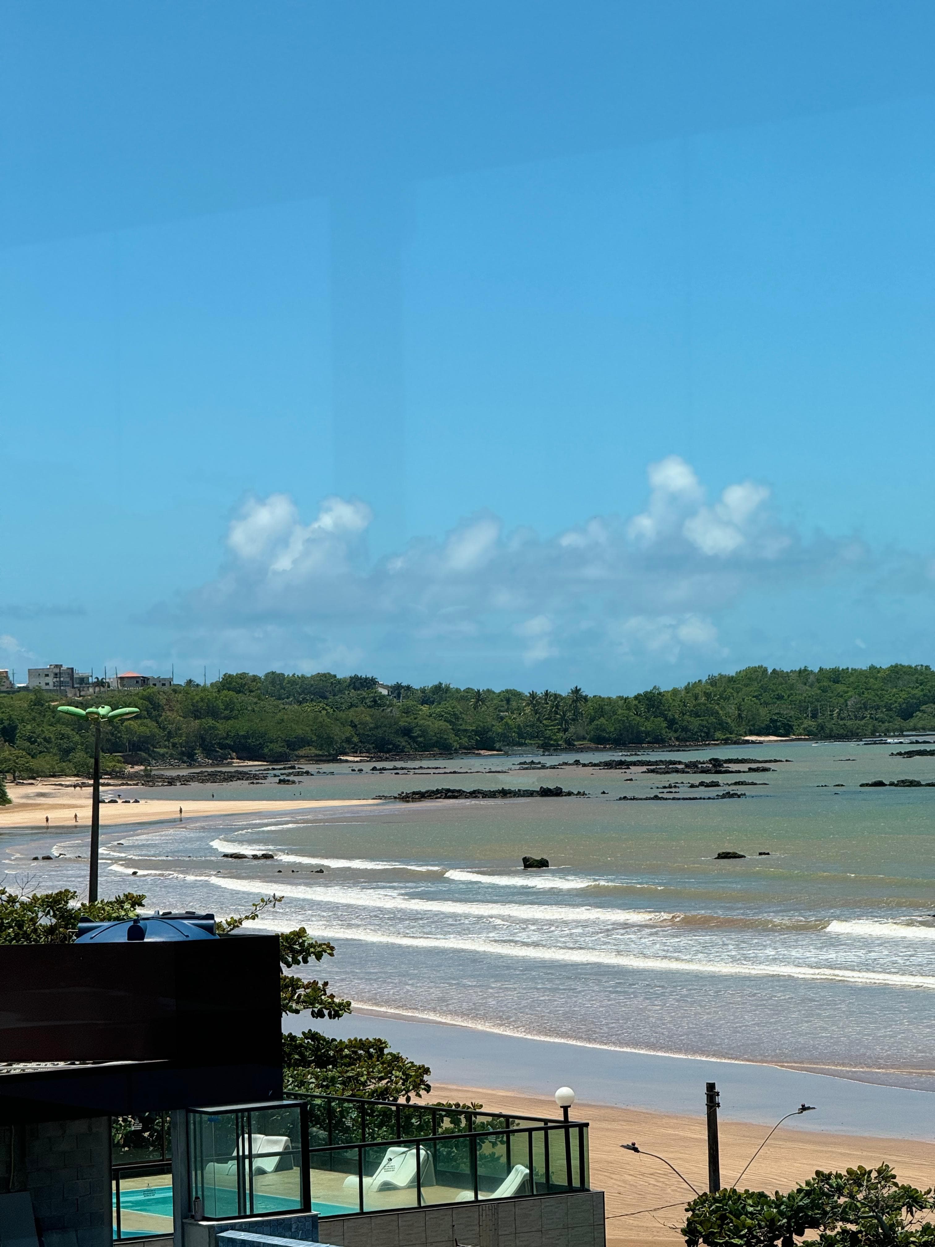 Paisagem de Praia Grande no litoral do Espírito Santo